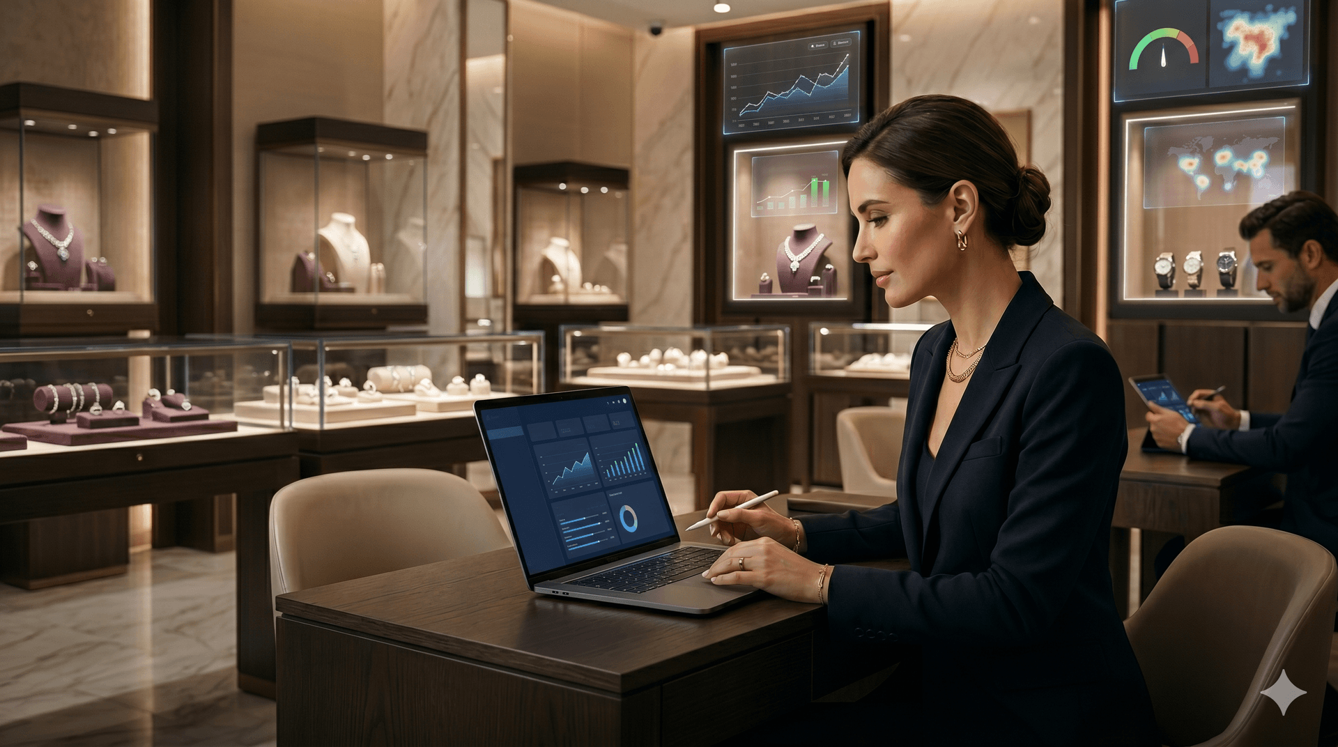 Luxury jewelry dashboard preview